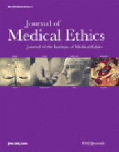 Journal of Medical Ethics: 36 (5)