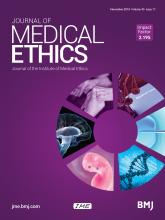 Journal of Medical Ethics: 45 (11)